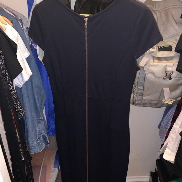 Form fitting midi dress with zippered back - Picture 2 of 5